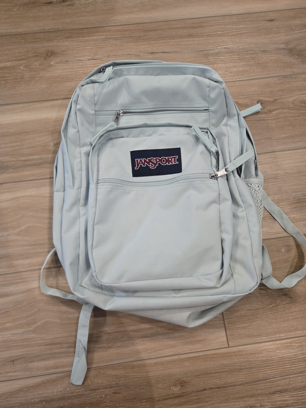 Jansport Mint Green Backpack with Front Pocket
